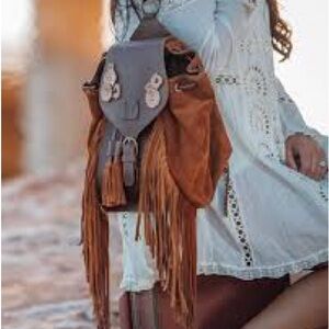 NWT!!  STS Ranchwear Fringe Backpack & Matching Clutch